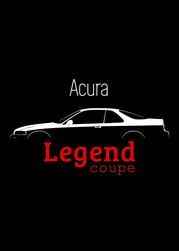 Acura Legend Coupe Minimalist Car Poster