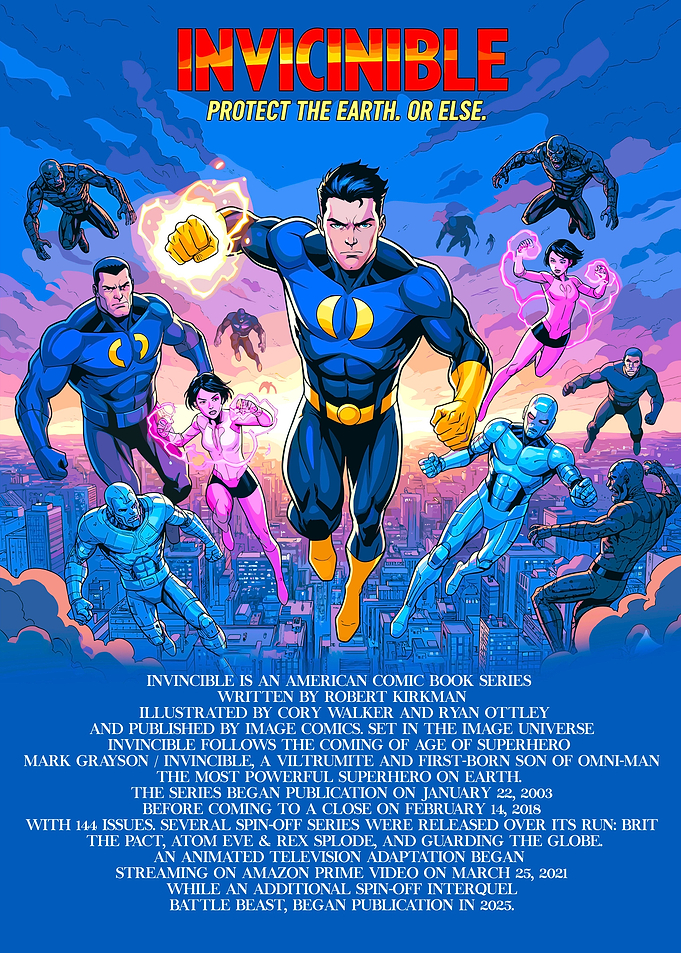Invincible Comic Book Series Poster