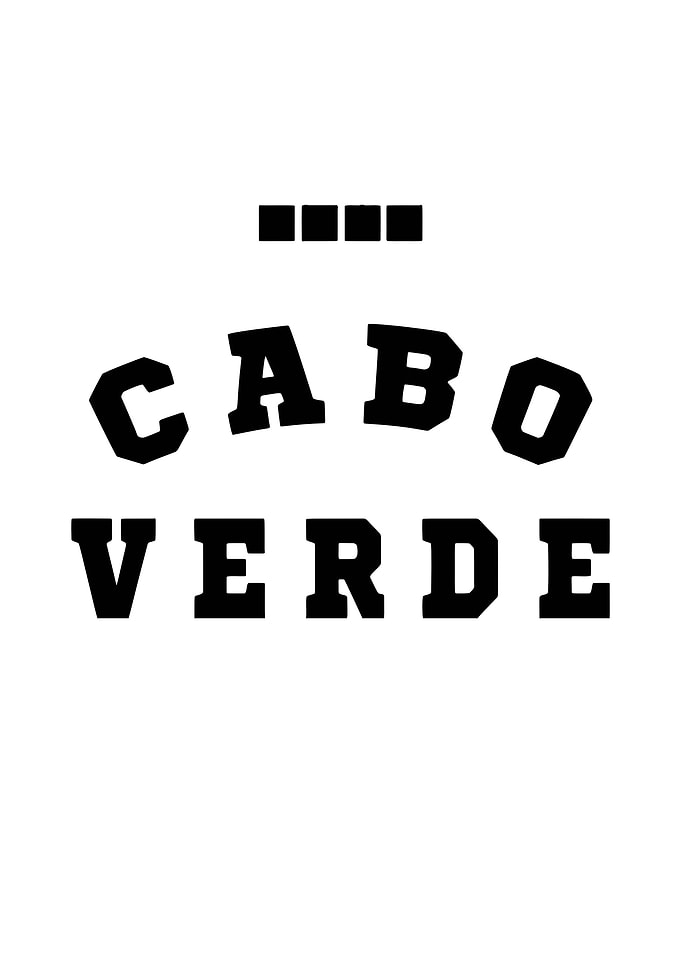 Cabo Verde Minimalist Text Design