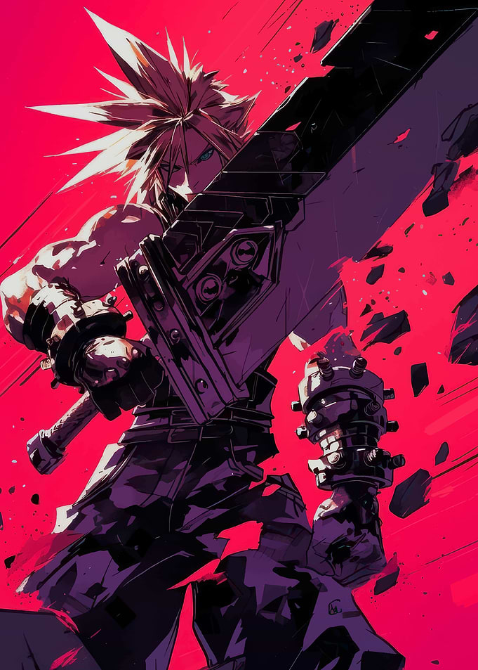 Cloud Strife Final Fantasy VII Art