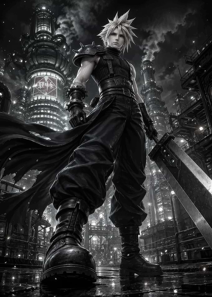 Cloud Strife in Midgar