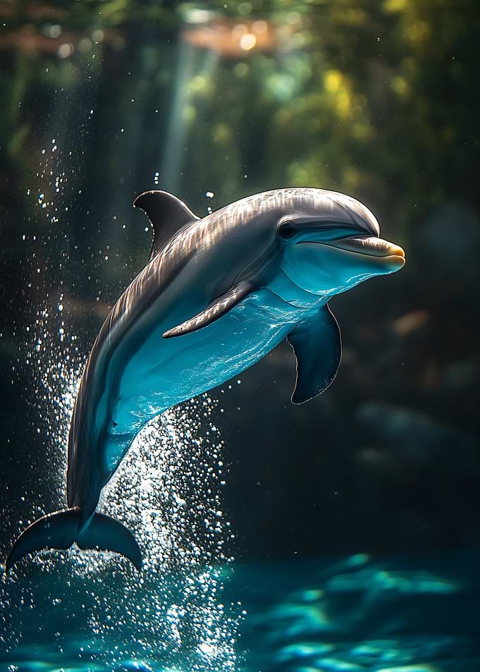 Dolphin Leaping from Water