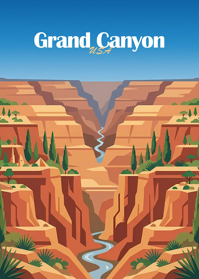 Grand Canyon Travel Poster