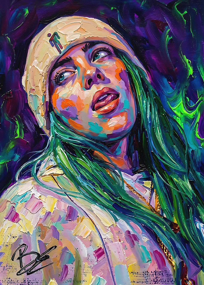 Impressionist Portrait of Billie Eilish