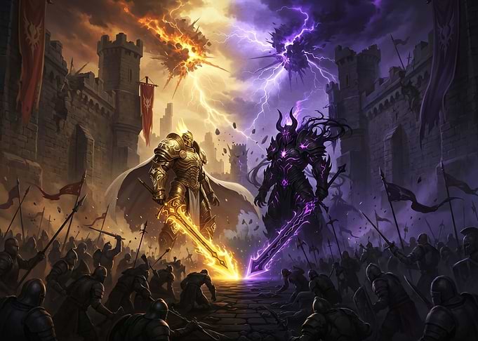 Epic Battle of Light and Darkness
