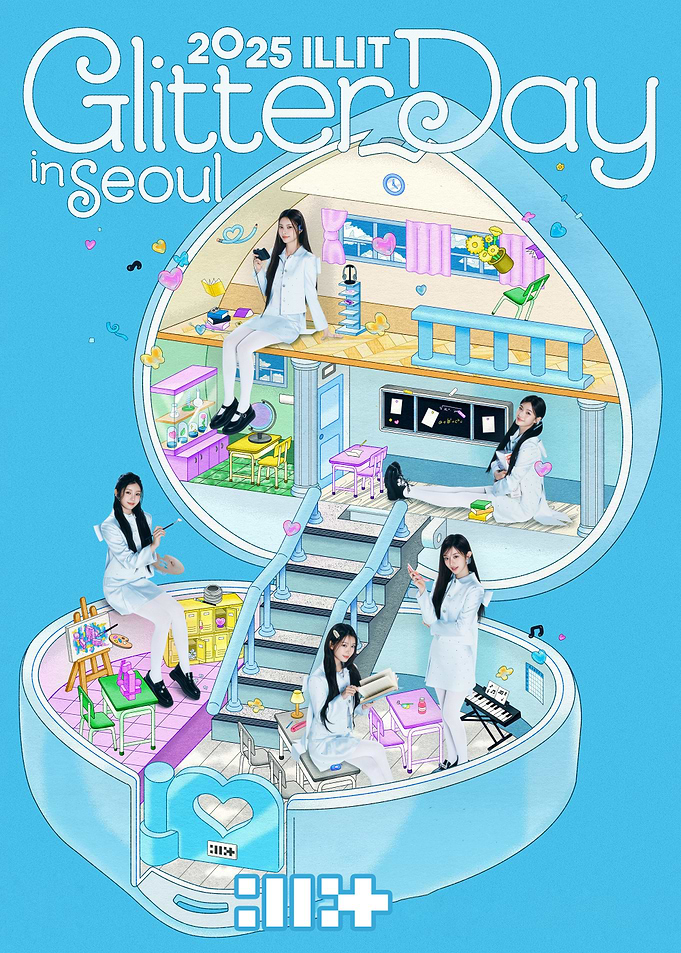 ILLIT Glitter Day in Seoul Poster
