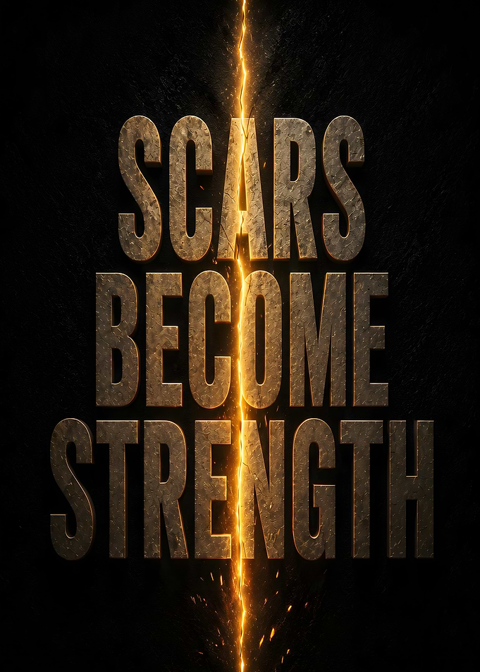 Scars Become Strength Inspirational Quote