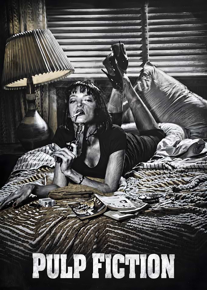 Pulp Fiction Mia Wallace Poster
