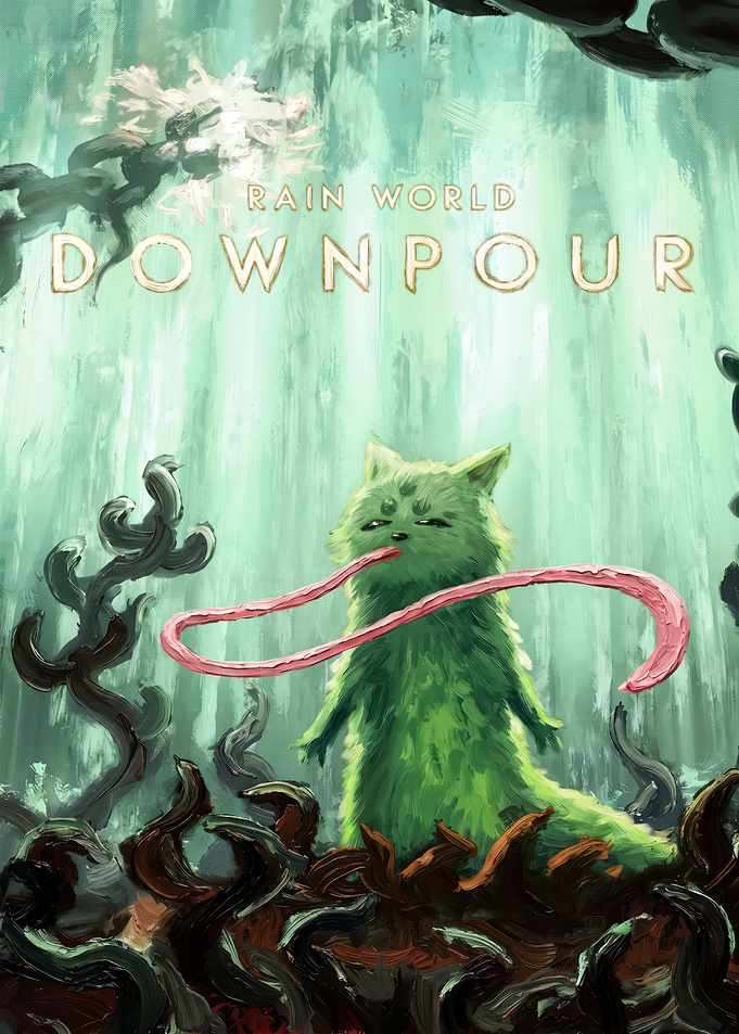 Rain World Downpour Saint Slugcat Poster