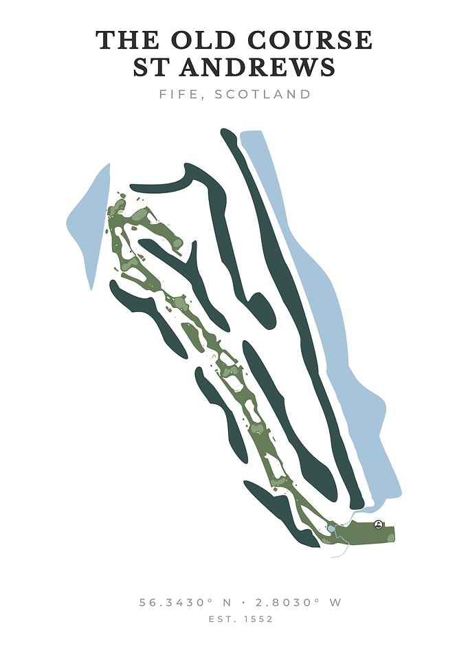 The Old Course St Andrews Map