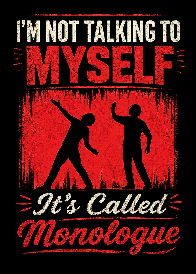 I'm Not Talking To Myself Monologue funny quote