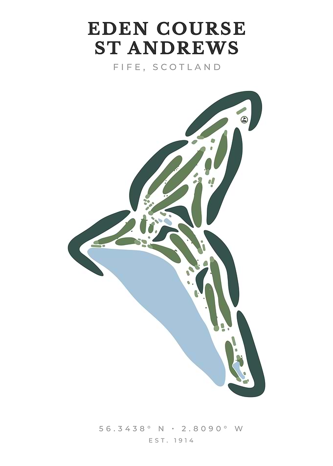 Eden Course St Andrews Golf Map