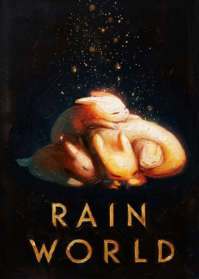 Rain World Slugcat Family Painting