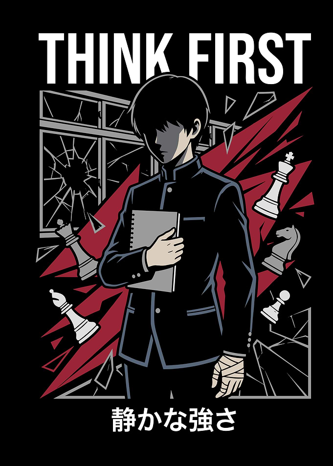 Think First Anime Style Illustration