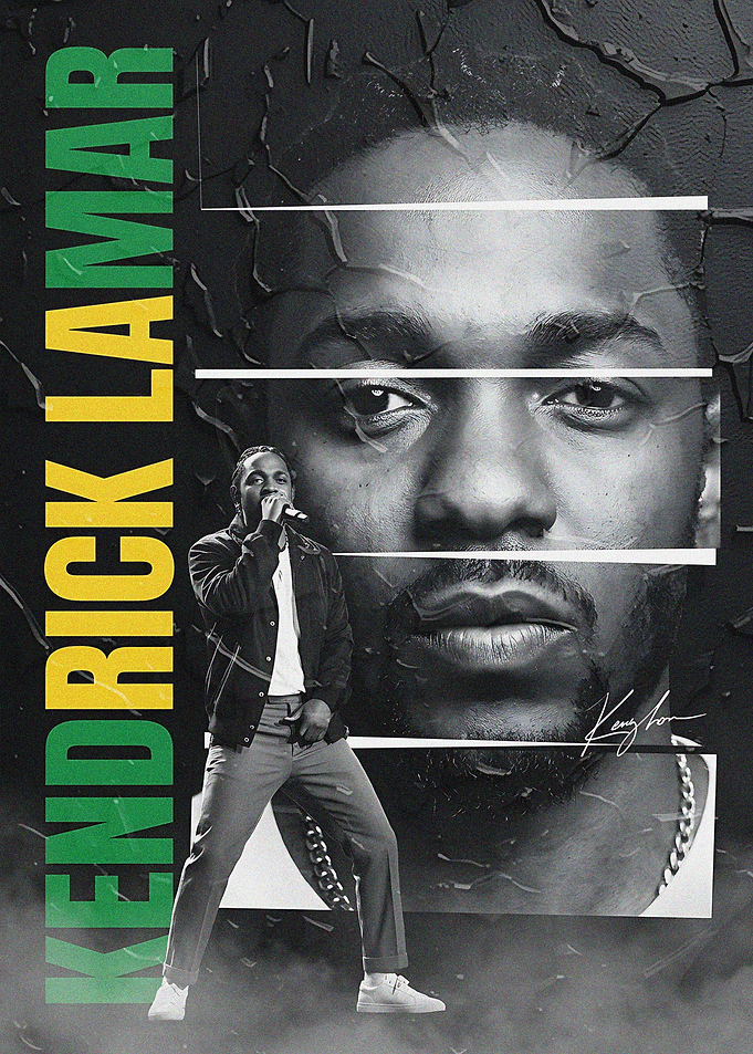 Kendrick Lamar Artistic Portrait Poster