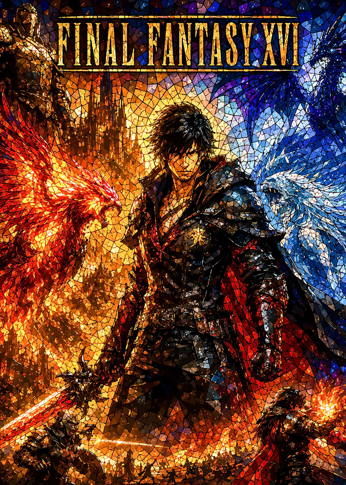 Final Fantasy XVI Stained Glass Poster