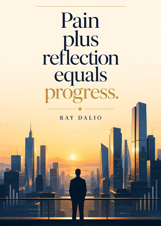 Ray Dalio Inspirational Quote Poster