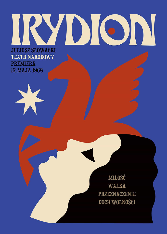 Irydion Polish Theater Poster 1968