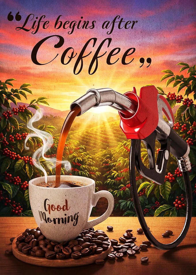 Life Begins After Coffee Poster