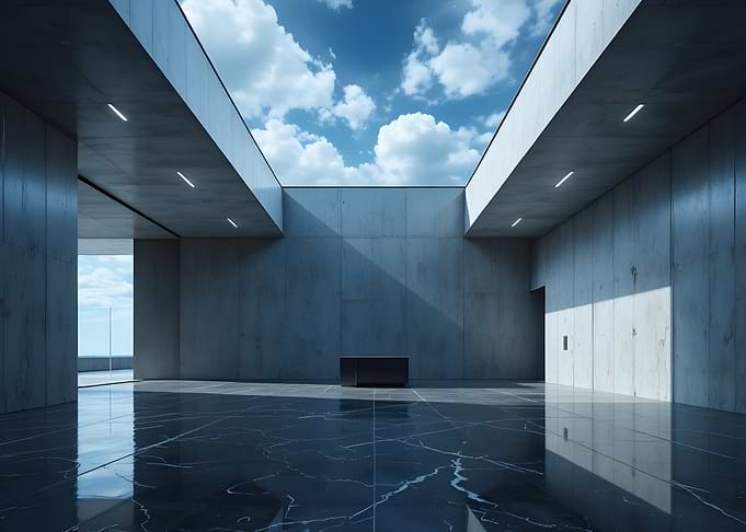 Minimalist Modern Architectural Interior Space