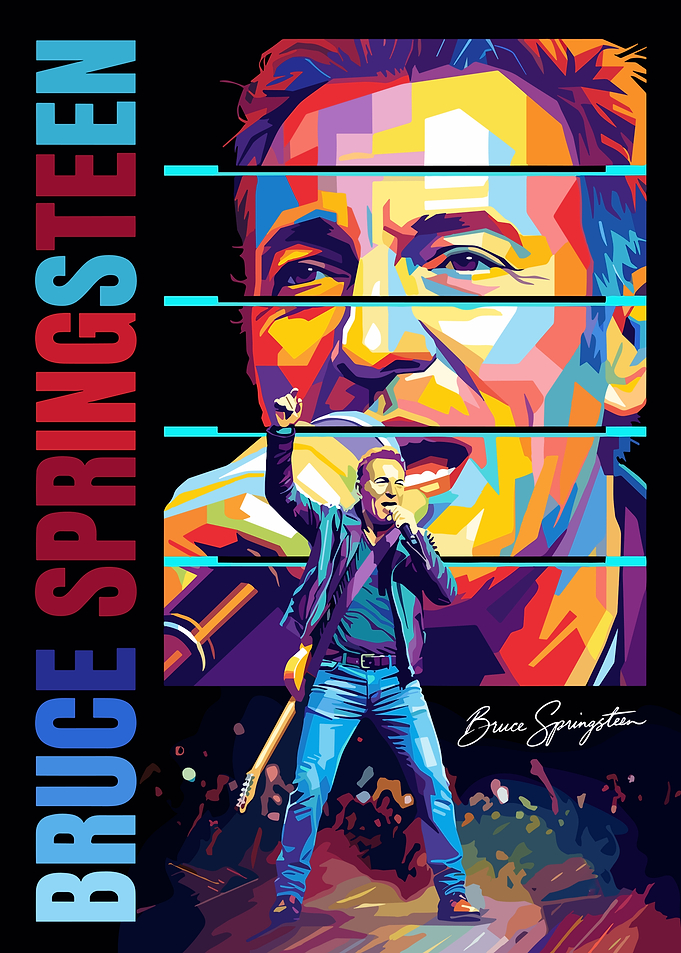 Bruce Springsteen Pop Art Poster