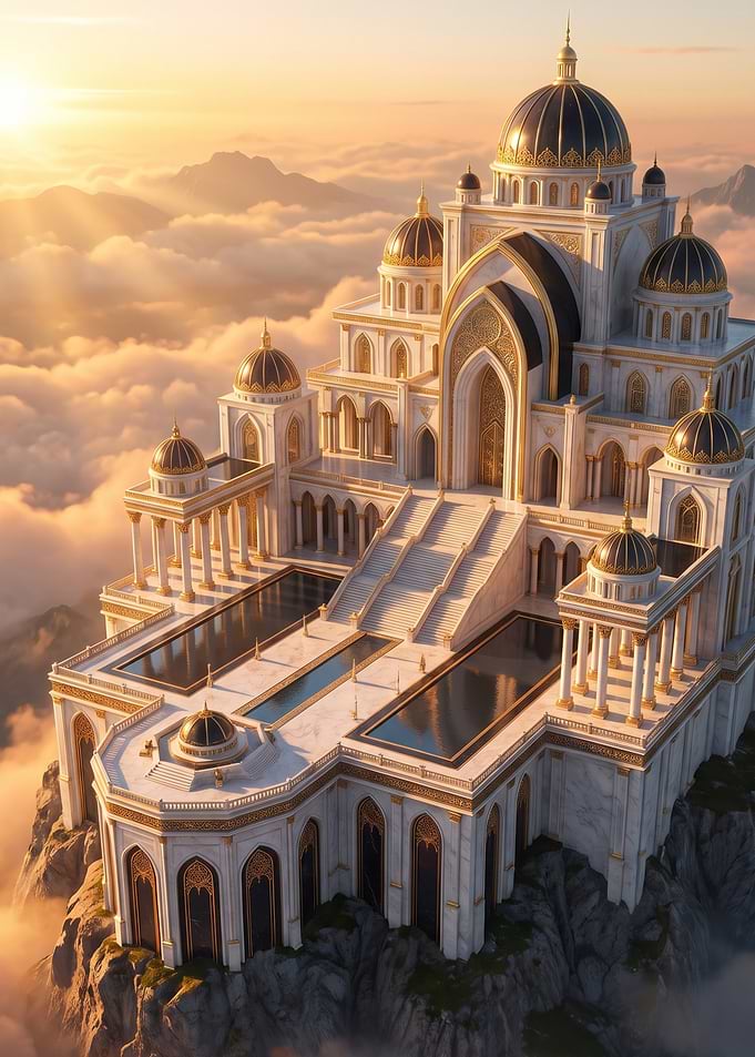 Majestic Palace Above the Clouds