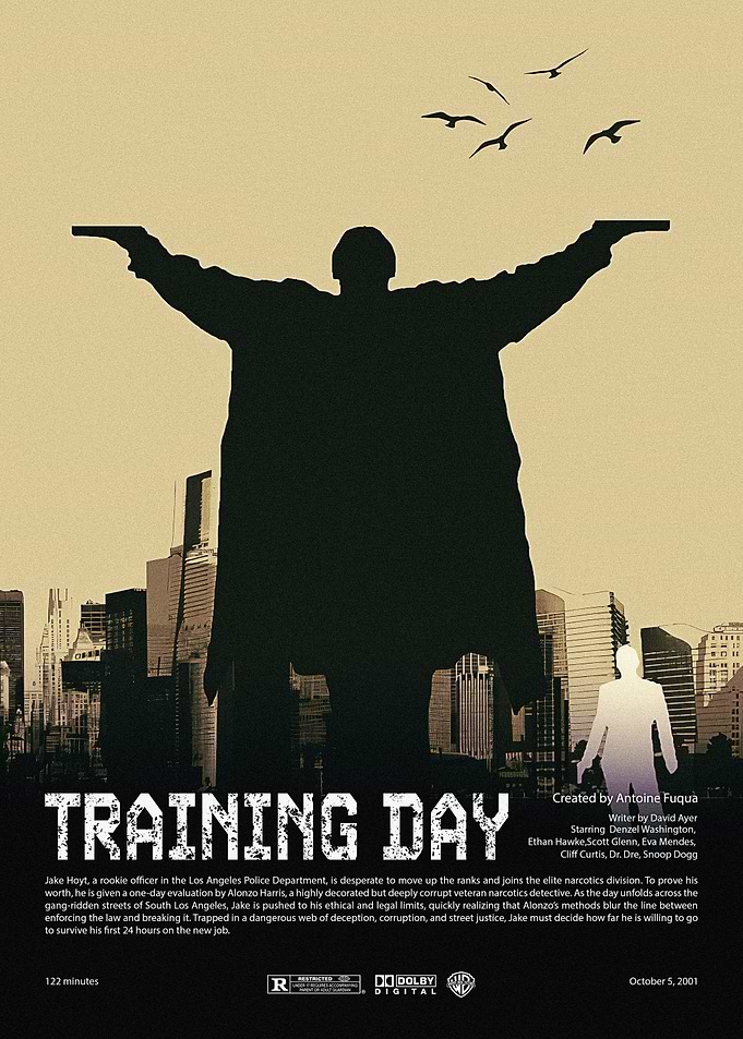 Training Day Minimalist Movie Poster