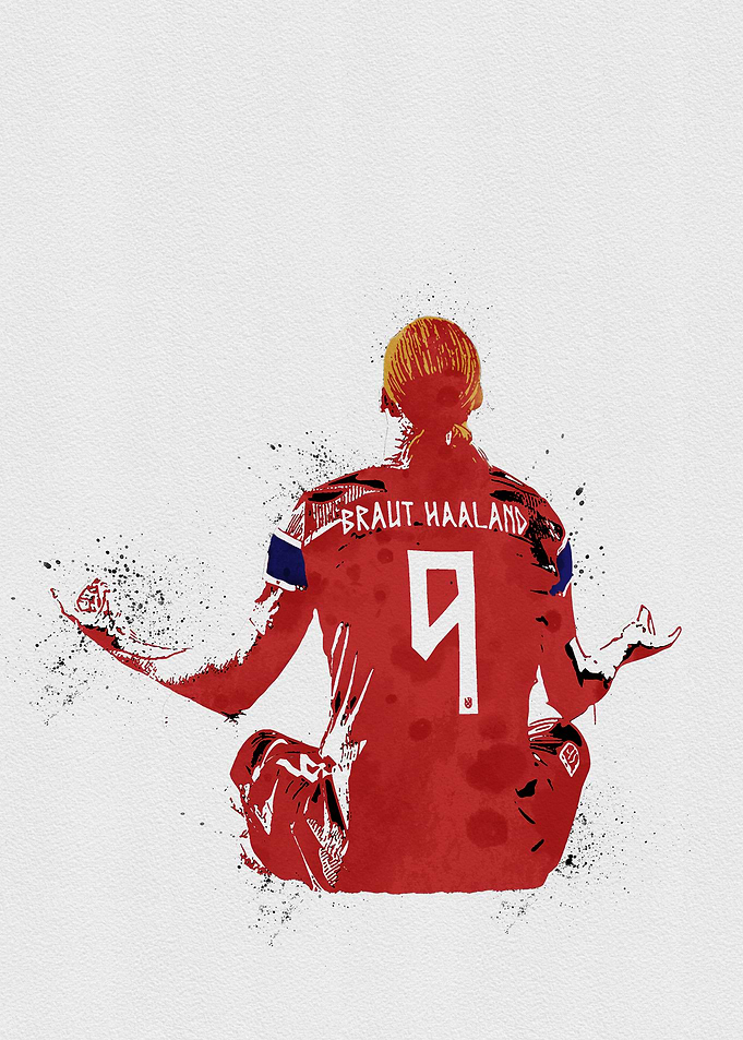 Haaland Watercolor Art