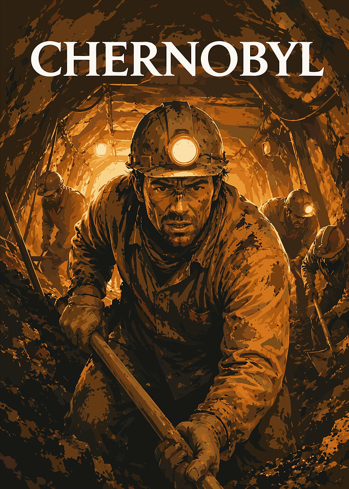 Chernobyl Miners Underground Poster