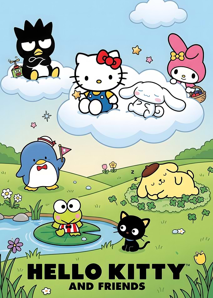Hello Kitty and Friends Meadow Scene