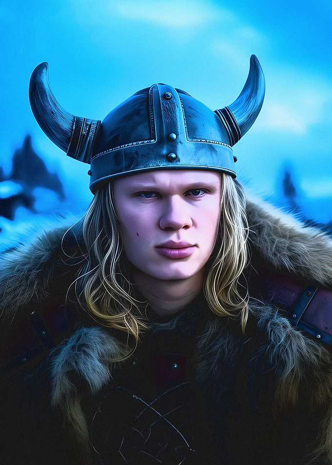 Erling Haaland as a Viking Warrior