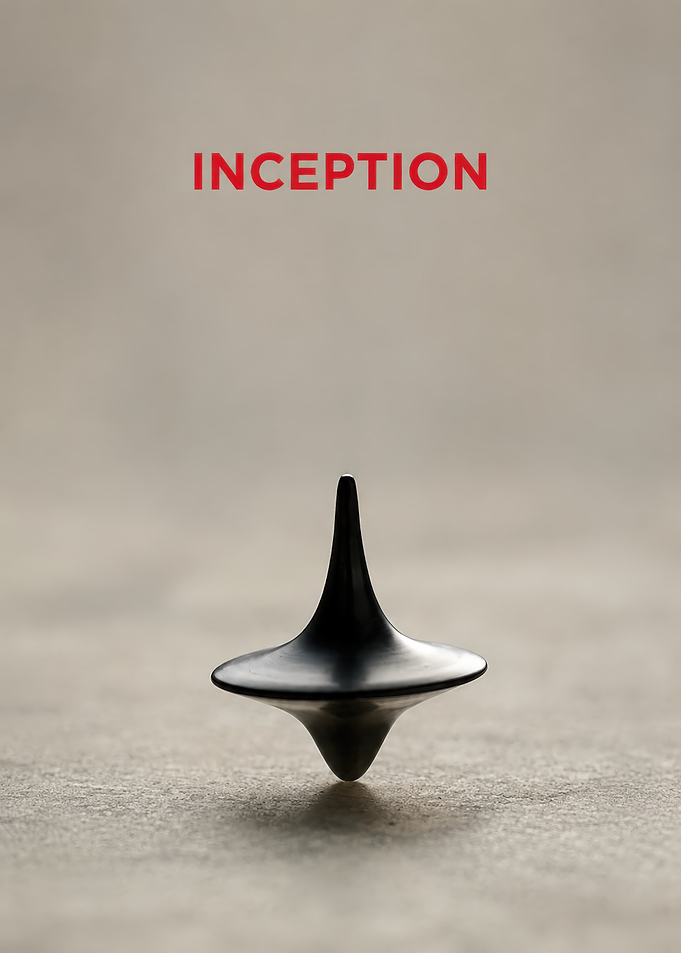 Inception movie Spinning Top Poster