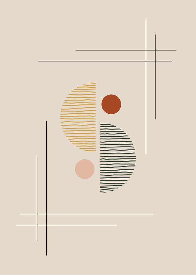 Minimalist Abstract Geometric Wall Art