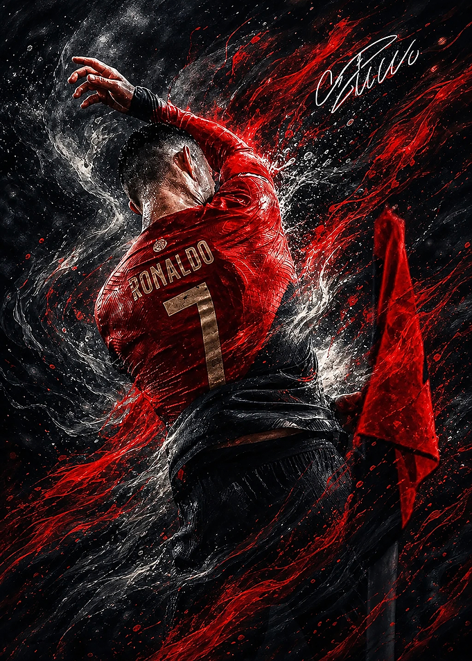 Cristiano Ronaldo Dynamic Soccer Art