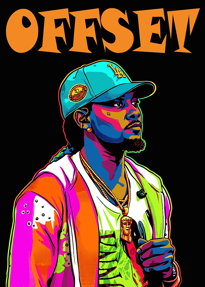 Offset Pop Art Portrait