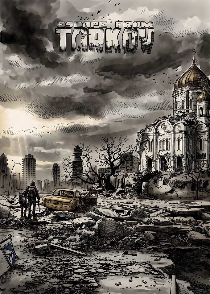 Escape From Tarkov Post-Apocalyptic Poster