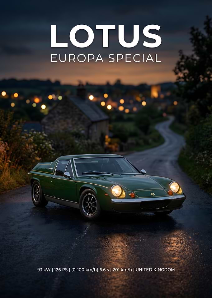 Lotus Europa Special at Twilight