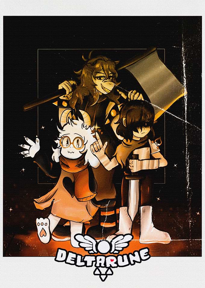 Deltarune Trio Character Illustration
