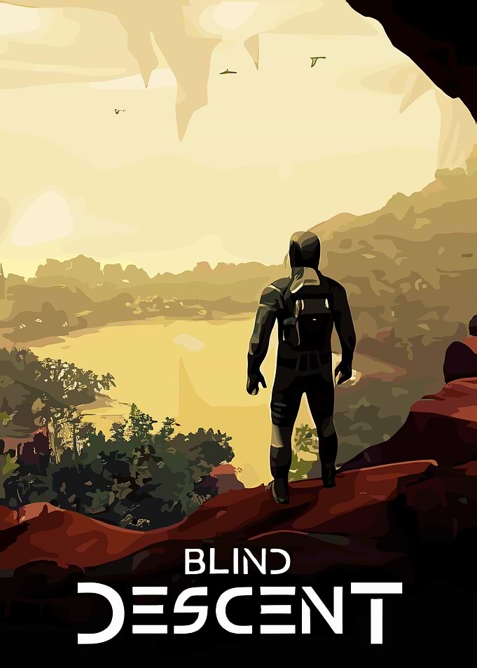 Blind Descent Sci-Fi Poster