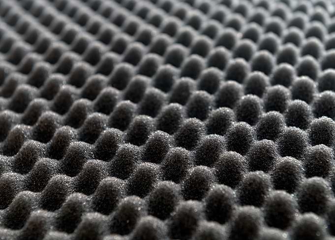 Black Acoustic Soundproofing Foam Panel