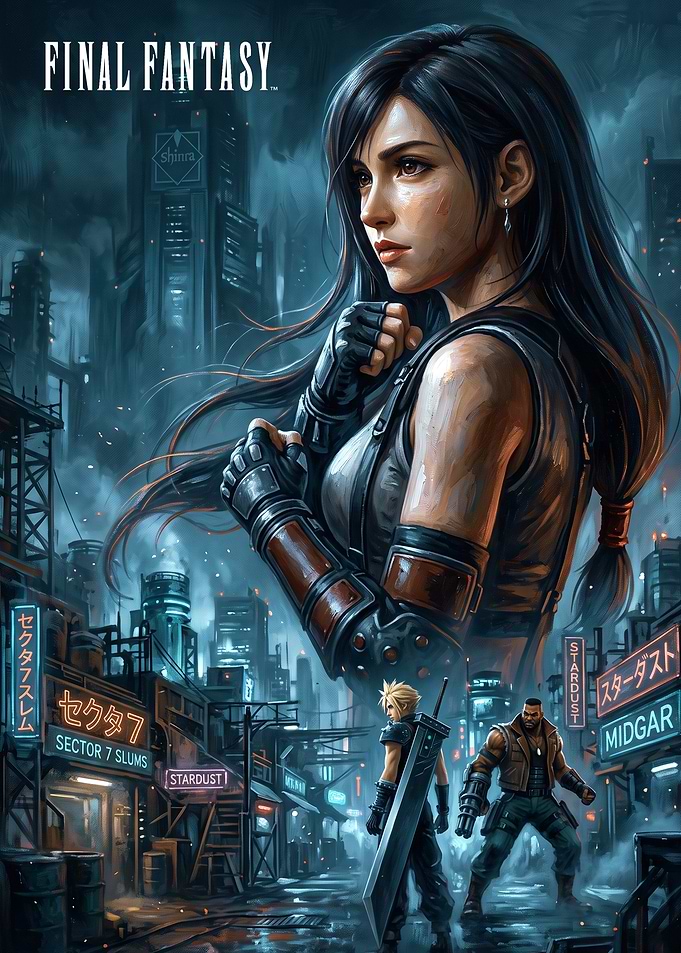 Final Fantasy VII Midgar Poster