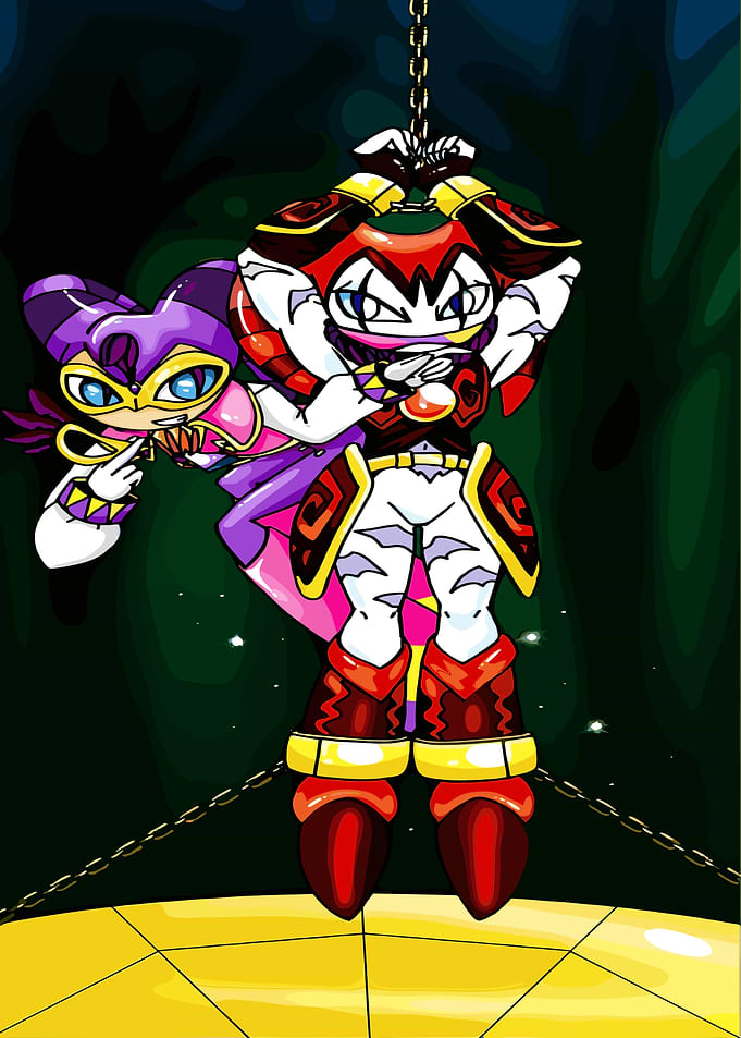 NiGHTS and Reala Fan Art