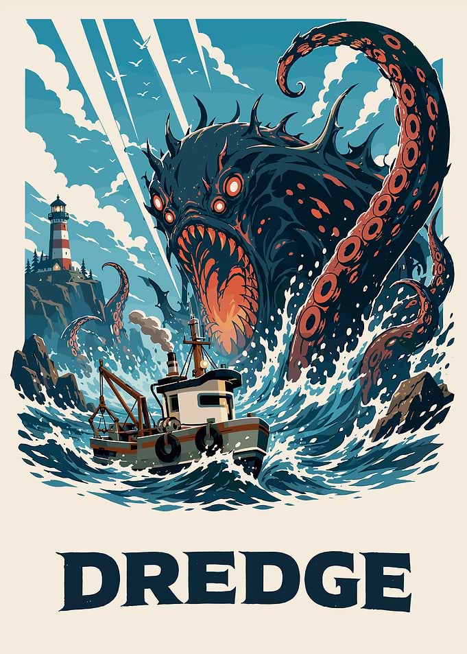 Dredge Game Sea Monster Poster