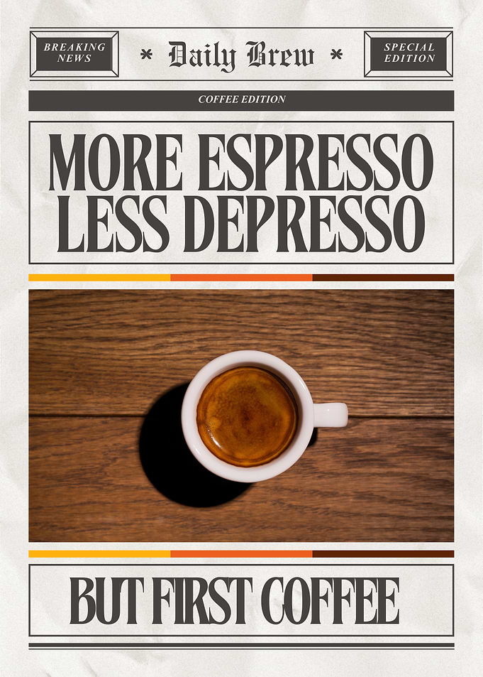 Daily Brew Coffee Poster