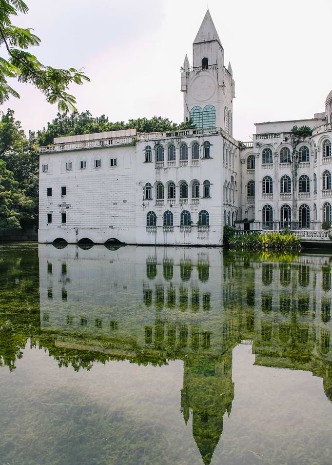 White Castle Reflection on Water, Guangzhou, China
