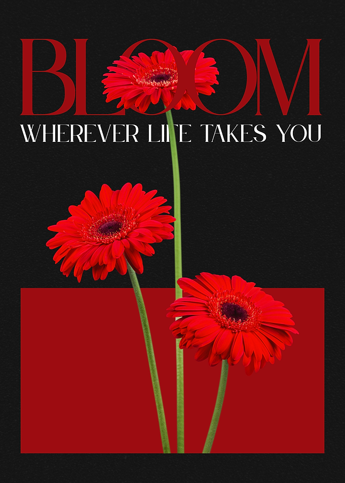 Bloom Wherever Life Takes You Poster