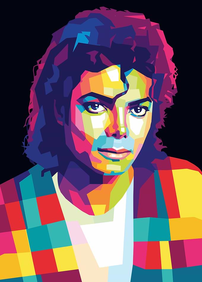 Michael Jackson WPAP Pop Art Portrait