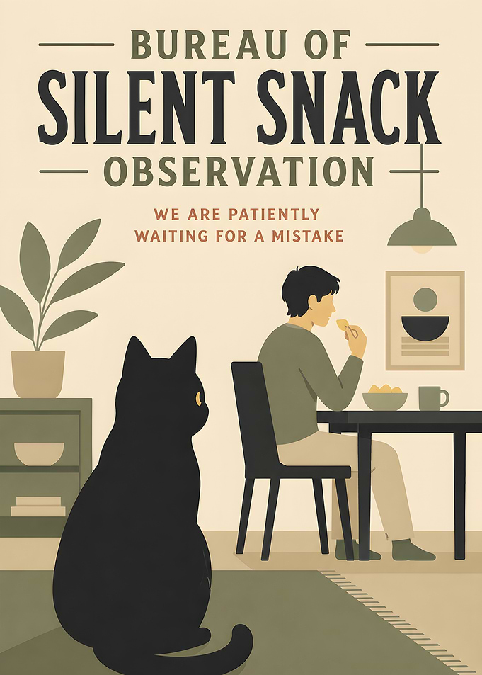 Bureau of Silent Snack Observation Poster