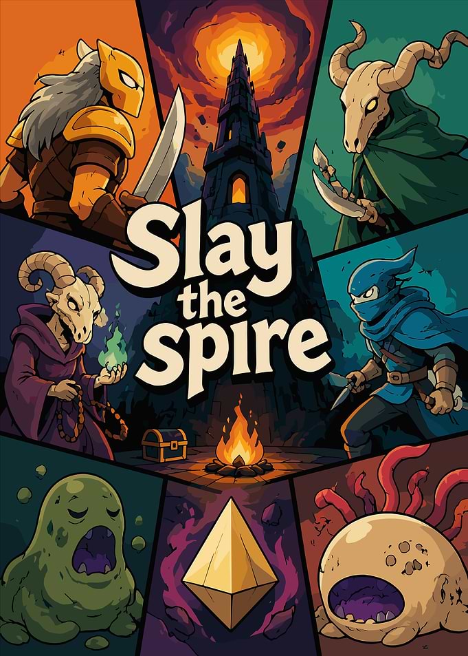 Slay the Spire Pixel Art Poster