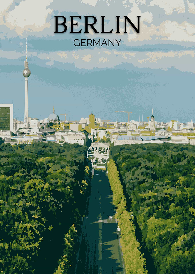 Berlin Travel Poster